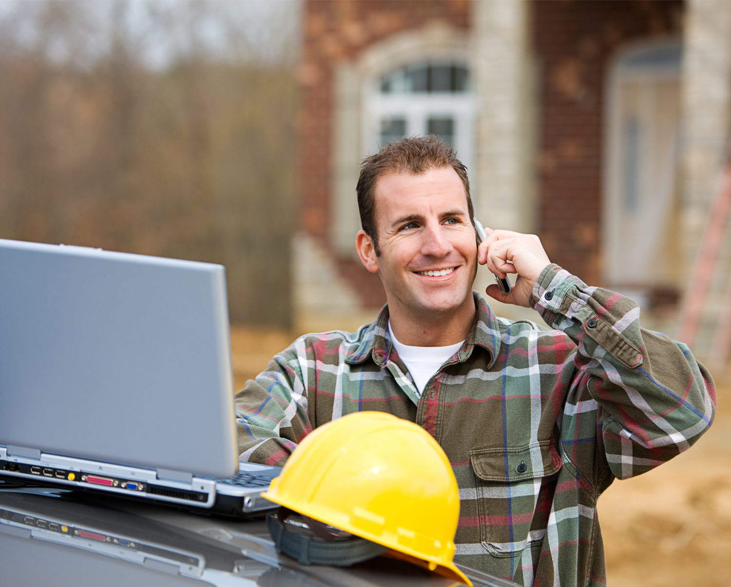 Security installer at a new build