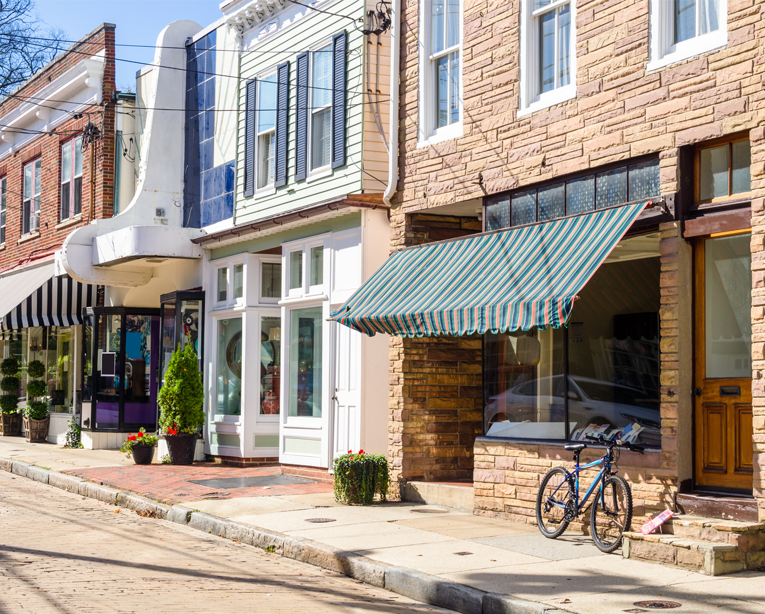 Row of stores in Kansas City